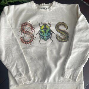 SZA  SOS  Grand National Tour Crew Neck Cream Sweatshirt Size M